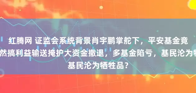 红腾网 证监会系统背景肖宇鹏掌舵下，平安基金竟被爆公然搞利益输送掩护大资金撤退，多基金陷亏，基民沦为牺牲品？
